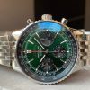 Replica Breitling Navitimer 01 1:1 SS Green Dial on Steel Strap A7750 BLS Factory - Image 4