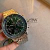 Replica Breitling Navitimer 01 1:1 SS Green Dial on Steel Strap A7750 BLS Factory
