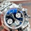 Replica Breitling Chronomat B01 44 SS OZF 1:1 Best Edition Black Dial on SS Bracelet A7750 OZ factory - Image 3