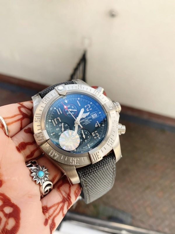 Replica Breitling Avenger Bandit Titanium GF 1:1 Best Edition Gray Dial on Gray Nylon Strap A7750