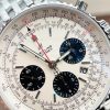 Replica Breitling Navitimer 01 1:1 SS White Dial on Steel Strap A7750 GF Factory - Image 8