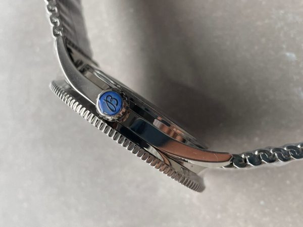 Replica Breitling SuperOcean Heritage 57 SS/Black Ceramic Bezel GF 1:1 Blue Dial Colors Markers on SS Mesh Bracelet A2824 - Image 15