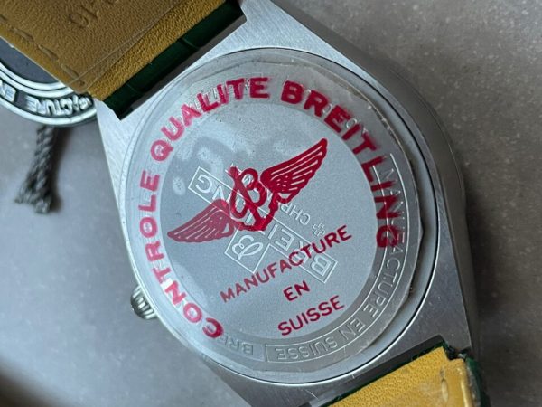 Replica Breitling Chronomat 36mm u77310591u1 Green Leather strap Light Green dial GF Factory - Image 8