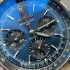 Replica Breitling Navitimer 01 1:1 SS Blue Dial on Steel Strap A7750 BLS Factory - Image 5