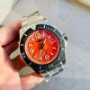 Replica Breitling Superocean Automatic 44 BLSF 1:1 Best Edition orange Dial Black Bezel on SS Strap A2824 - Image 5
