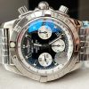 Replica Breitling Chronomat B01 44 SS OZF 1:1 Best Edition Black Dial on SS Bracelet A7750 OZ factory - Image 2