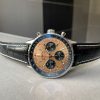 Replica Breitling Navitimer 01 1:1 SS salmon Dial on Brown leather Strap A7750 BLS Factory - Image 10