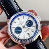 Replica Breitling Premier B01 Chrono SS 42mm GF 1:1 Best Edition White/Black Dial on Black Leather Strap A7750