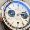 Replica Breitling Premier B01 Chrono SS 42mm GF 1:1 Best Edition White/Black Dial on Black Leather Strap A7750 - Image 2