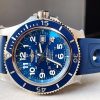 Replica Breitling SuperOcean II 44mm GF 1:1 Best Edition Blue Dial on Blue Rubber Strap A2824 - Image 2
