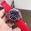 Replica Breitling Avenger GMT SS GF 1:1 Best Edition Black Dial Stick Markers on RED rubber Strap A2836 V2 limited edition