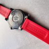Replica Breitling Avenger GMT SS GF 1:1 Best Edition Black Dial Stick Markers on RED rubber Strap A2836 V2 limited edition - Image 8