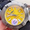 Replica Breitling Avenger II Seawolf PVD GF 1:1 Best Edition Yellow Dial on Black Rubber Strap A2824 V2 - Image 2