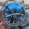Replica Breitling Chronomat 44mm Blacksteel GF 1:1 Special Edition Black Dial on Black Rubber Strap A7750 - Image 2
