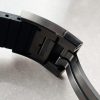 Replica Breitling Chronomat 44mm Blacksteel GF 1:1 Special Edition Black Dial on Black Rubber Strap A7750 - Image 9