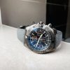 Replica Breitling Chronomat 44mm Blacksteel GF 1:1 Special Edition Black Dial on Black Rubber Strap A7750 - Image 5