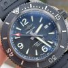 Replica Breitling Superocean Automatic 44 TF 1:1 Best Edition Black Dial Black Bezel on Black Rubber Strap A2824 - Image 4