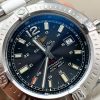 Replica Breitling Colt Automatic 44mm SS GF 1:1 Best Edition BLACK Textured Dial on SS Bracelet A2824 - Image 3