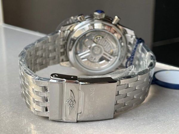 Replica Breitling Navitimer 01 1:1 SS Blue Dial on Steel Strap A7750 BLS Factory - Image 12