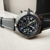 Replica Breitling Avenger Bandit DLC GF 1:1 Best Edition Black Dial on Black Nylon Strap A7750 - Image 3