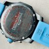 Replica Breitling Endurance pro OGF 44mm Black dial Light Blue Rubber Strap quartz movement - Image 16
