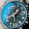 Replica Breitling Endurance pro OGF 44mm Black dial Light Blue Rubber Strap quartz movement - Image 3