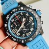 Replica Breitling Endurance pro OGF 44mm Black dial Light Blue Rubber Strap quartz movement - Image 6